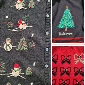Talbots Bundle of 3 Christmas Sweaters - Large & 2X